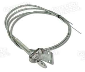 Hood Release Cable Assembly. W/Bracket 56-57