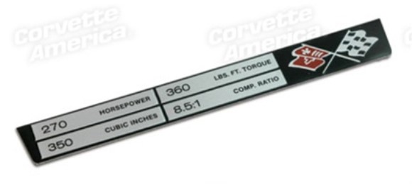 Console Dataplate. 350/270 71