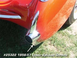 Exhaust Chrome. Lower 56-57