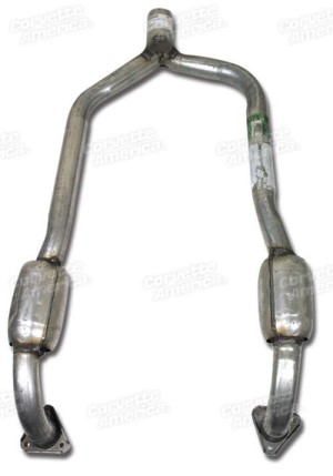 Exhaust Pipe. Front Y W/Preconverter 86-90