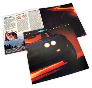 Sales Brochure. Corvette - 1st Edition 81
