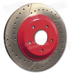 Brake Rotor Hub Covers - Red 4 Per Set 97-04