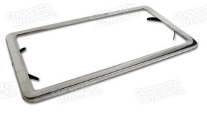 License Plate Frame. Stainless Steel 63-75
