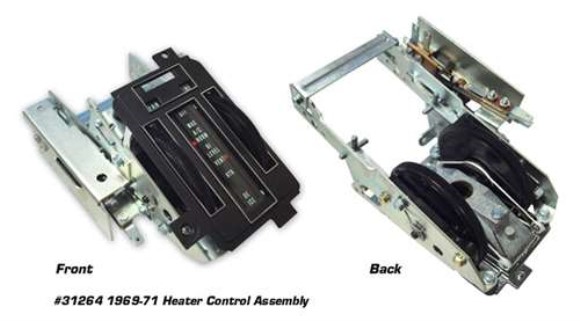 Heater Control Assembly - W/Air Conditioning 69-71