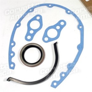 Timing Chain Cover Gasket Set. Small Block 56-82