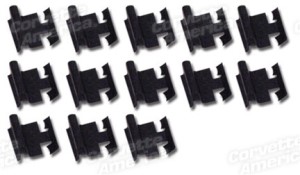 Windshield Lower Molding Clips. Convertible 13 Piece Set 63