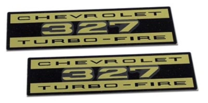 Decals. Valve Cover Chevrolet 327 Turbo Fire Metal 6263 Shop Decals at Northern Corvette