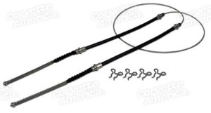 Park Brake Cable. Rear Stainless 65-82