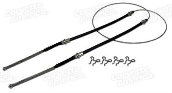 Park Brake Cable. Rear Stainless 65-82