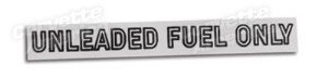 Decal. Fuel Warning Silver 78-82