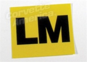 Decal. Valve Cover Engine Code-Lm 69