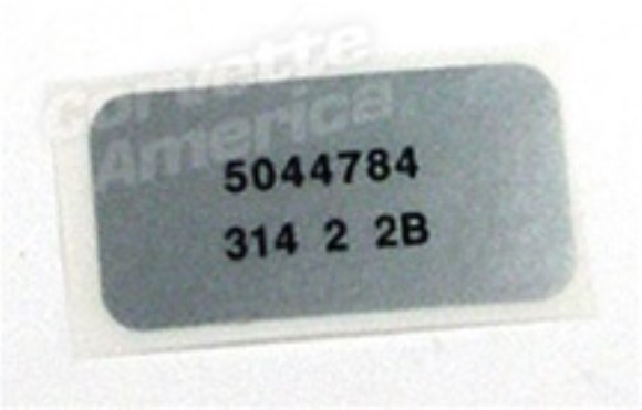 Label. Windshield Wiper Motor 73