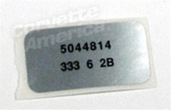 Label. Windshield Wiper Motor 76-78
