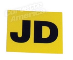 Decal. Valve Cover Engine Code-Jd-L68 400HP Automatic 67