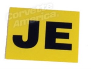 Decal. Valve Cover Engine Code-Je-L71 435HP 4 Speed 67