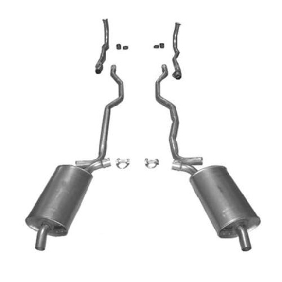 Exhaust System. 2.5 Inch - Separate Secondary Pipe & Muffler 63