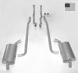 Exhaust System. 2 Inch- 64-65 all, 66-67 Auto -Sep Pipe & Muffler 64-67