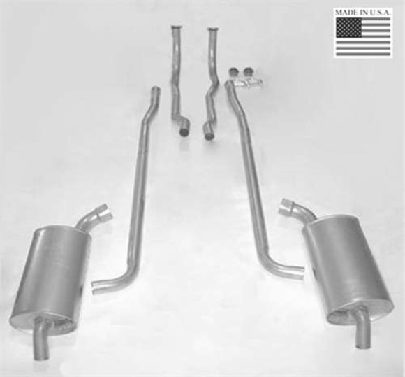 Exhaust System. 2.5 Inch Complete Alumininzed HP W/4 Speed 64-65
