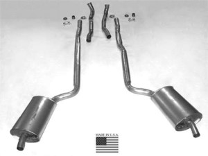 Exhaust System. 2.5 Inch 427 Auto-Welded Secondary Pipe & Muffler 66-67
