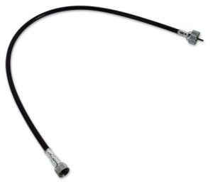 Tachometer Cable. Black Case 65-68