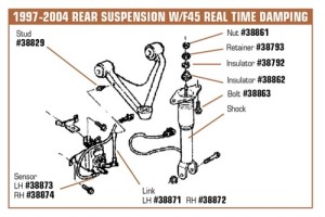 Position Sensor. Rear LH W/F45 97-04