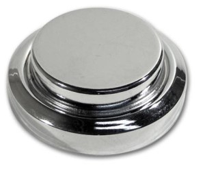Master Cylinder Cap Cover. Chrome 84-91