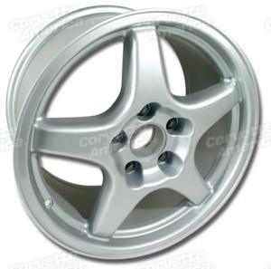 Wheel. ZR1 Style Silver Reproduction 17 X 9.5 38mm 84-87