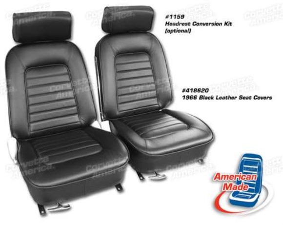 Leather Seat Covers. Black 66