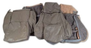 Leather Seat Covers. Gray Standard 88