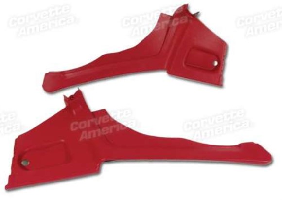 Rear Quarter Panels. Red Coupe 77