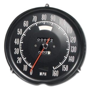 Speedometer. W/O Speed Warning 72-74