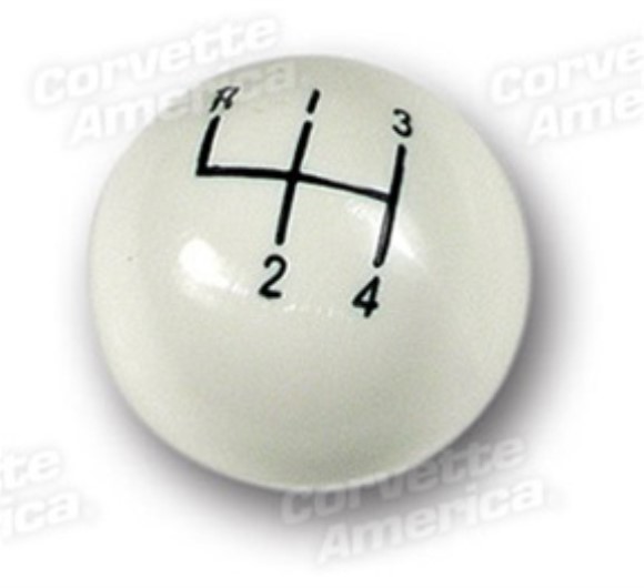 Shift Knob. With 4 Speed Pattern 58-62