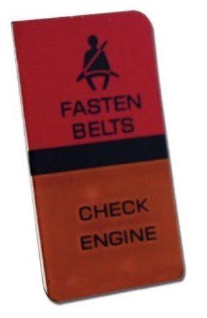 Lens. Seat Belt Warning/Check Engine 80-82