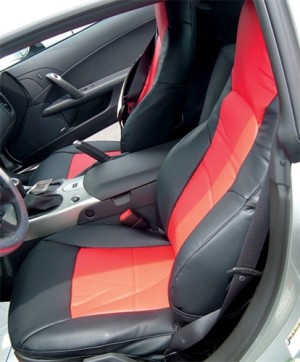 Seat Covers. Neoprene Black/Red 05-13