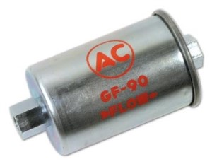 Fuel Filter. GF-90 Silver w/Red Letters 62-65