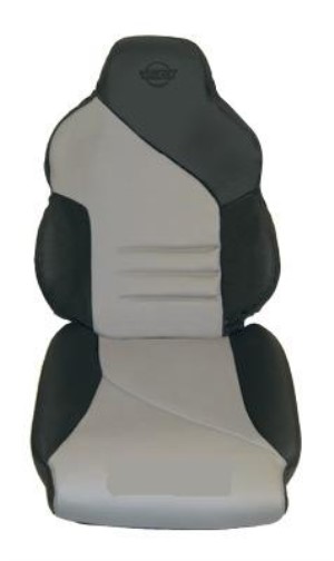 Custom 100% Leather Seat Covers Sport with Foam - Black & Gray 94-96