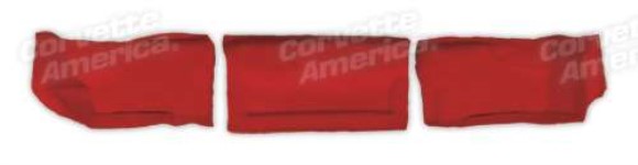 Taillight Panel Covers Convertible 3 piece- Torch Red. 00-03
