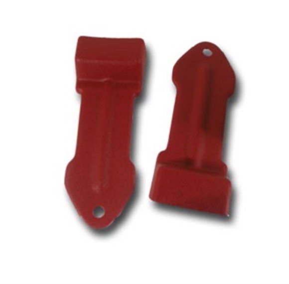 Seat Belt Pockets. Red 65-66