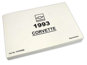 Owners Manual. Corvette 93