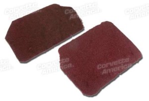 FRONT SPEAKER COVER CARPETS. RUBY RED PILE 93