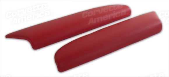 Leather ArmRest Pads - Torch Red 00-04