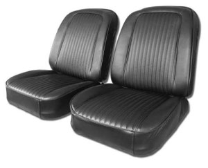 Driver Leather Seat Covers. Black 63