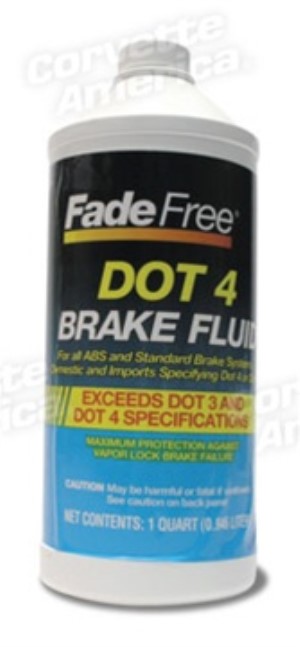 Brake Fluid. DOT 4 Quart 