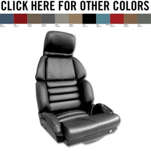 Driver Leather Seat Covers. Black Sport 91-92