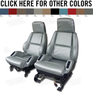 Driver Leather Seat Covers. Black Sport No-Perforations 84-88
