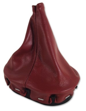 Shift Boot with Retainer - Red - 6 Speed transmission 97-99