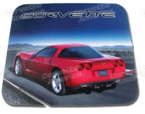 Mouse Pad - Red C6 Coupe 