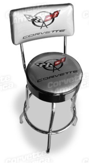 C5 Corvette Counter Stool with Back 