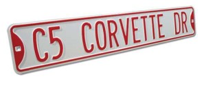 C5 Corvette Drive Street Sign 