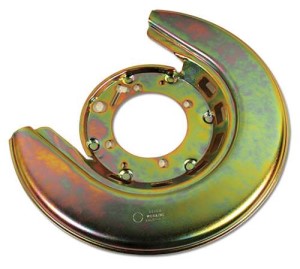 Rear Backing Shield. Gold RH - Reproduction 76-82